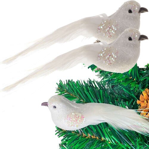 Christbaumschmuck vogel - 4x,