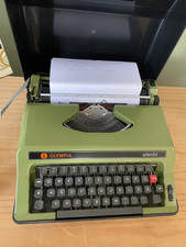 Rare green Olympia Splendid, Schreibmaschine, Typewriter , 70s,full functional