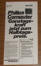 Vintage 1979 PHILIPS DATA SYSTEM Computer Printwerbung Werbung #2 Deutsch