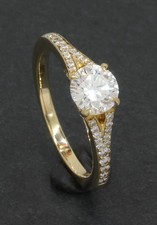 18 kt Gelbgold Lab Grown