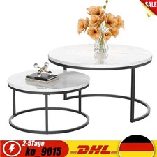 2er Couchtisch Set Rund