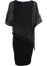 Jerseykleid mit Pailletten Gr