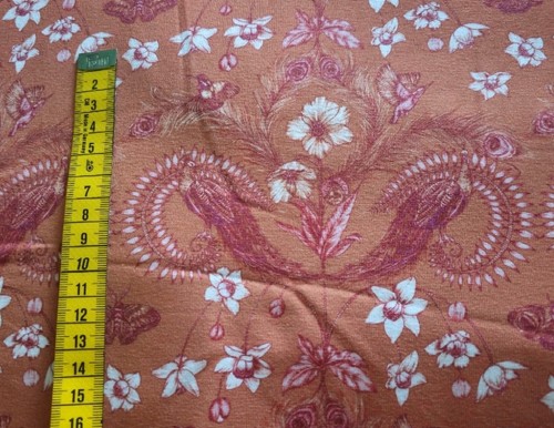 Stoff bio jersey pfauen federn - jersey,