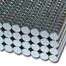 50 STARKE NEODYM RUND MAGNETE D6x3 mm NdFeB N42 POWER SCHEIBE ZYLINDER 1,4 KG