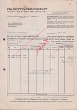 Rechnung Cigaretten