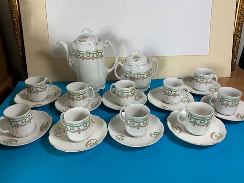 Kafeeseservice jugendstil - ,
