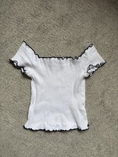 Zara Cropped Shirt weiß Gr.M