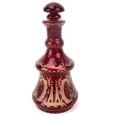 Böhmische Glas Likörkaraffe