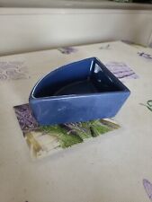 Kleintier Futternapf Viertel Kreis Blau Marmoriert 13 X 23 cm