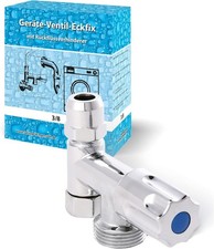 Gerätezusatzventil Geräteventil Eckfix Doppeleckventil Eckventil 3/8"AG x 3/4"IG