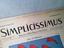 Konvolut: 27 div. Zeitschriften Simplicissimus - satirische Wochenzeitschriften 