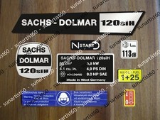 SACHS DOLMAR 120siH Aufkleber-Set für Motorsäge, Chainsaw decals kit