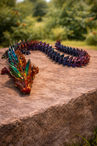 Crystal dragon beweglicher - crystal, 3d