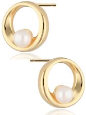 Ohrringe Gold Perlen 925  18k