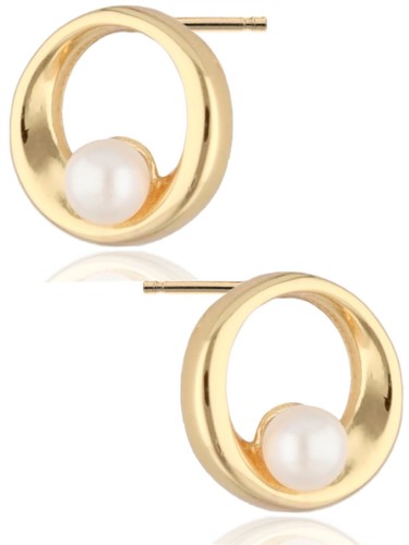 Ohrringe gold perlen 925 18k - gold,