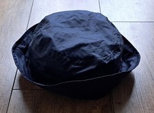 Regenhut Mütze Regenkapuze Hut Kappe blau gefüttert mit Band Größe verstellbar