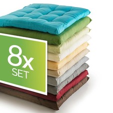8er Set Sitzkissen Stuhlkissen