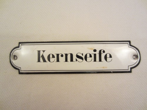 Email metall schild kernseife - email,