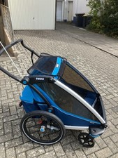 Thule Chariot Cross 2 Fahrradanhänger Blau Top Zustand