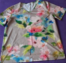 QVC Sehr Hübsche Farbenfrohe Bluse Tunika Shirt Bunt Stretch GR:M NP:⚠️s.MAß!Neu