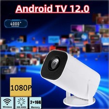 Beamer Projektor 1080p HD WiFi Bluetooth Android TV Heimkino Mini Tragbar 2025