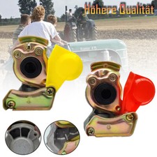 Kupplungskopf rot/gelb M22 Set mit Ventil Für LKW/Zugmaschine Traktor Druck-luft