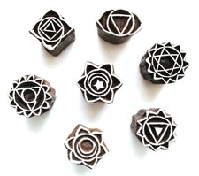 7 HOLZSTEMPEL 3-5,5 cm Chakra