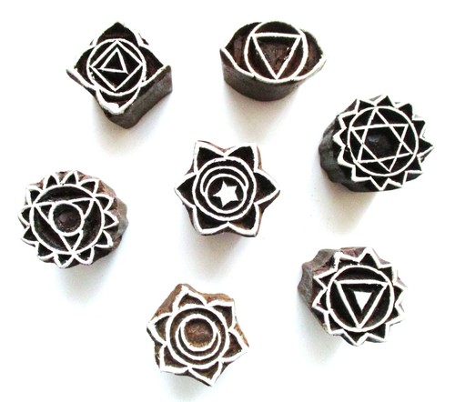 Holzstempel 5 cm chakra - 7,