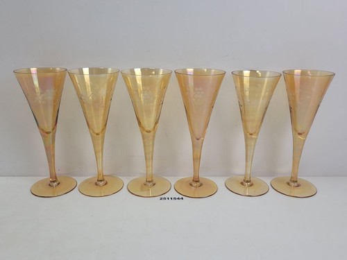 Sektflöten glas irisierend - glas,