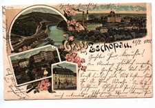 Litho Ak Gruss aus Zschopau