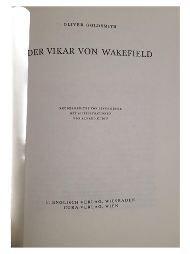 Der vikar von wakefield - von,