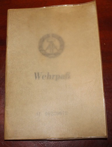 Wehrpaß aus der ddr mit - wehrpaß,