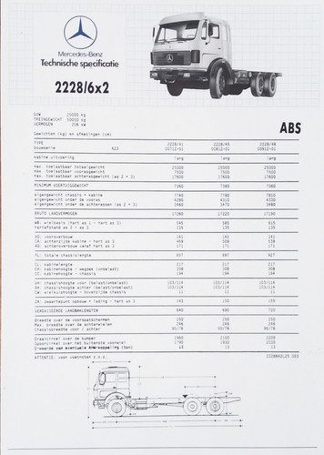 Mercedes benz lkw 2228 - lkw, 2228/6x2