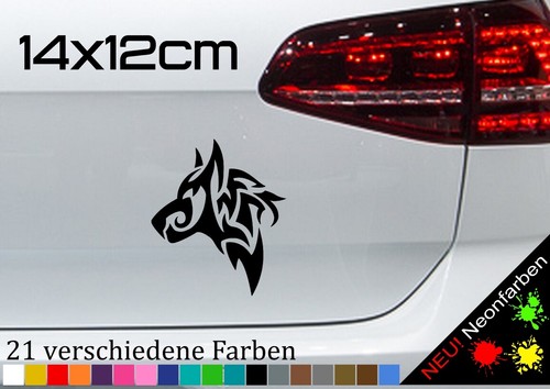 Wolf aufkleber tattoo tribal - aufkleber,
