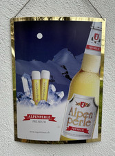 Rugenbräu Alpenperle Brauerei Berner Oberland Schweiz seltenes Spiegelschild Alu