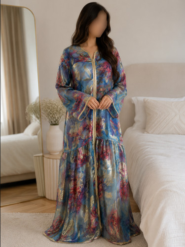 Elegante florale djellaba - djellaba, /