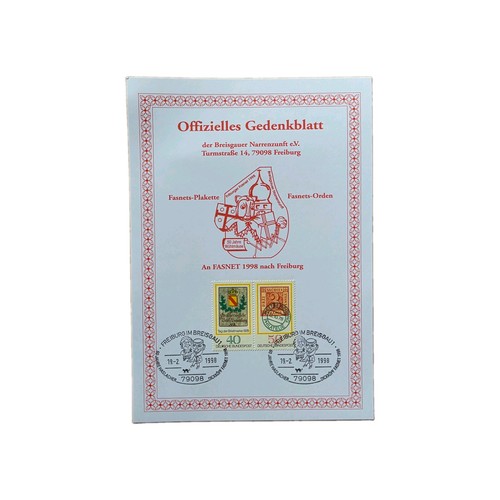 Fasnet offizielles gedenkblatt - offizielles,