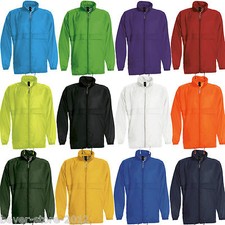 Unisex Damen Herren Windjacke Regenjacke Windbreaker mit Kapuze S M L XL XXL 3XL