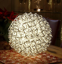 Lampe Kugel Silber 40cm aus