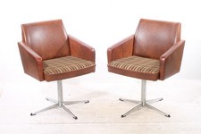 2 x alter Stuhl Vintage Retro chair 60er Jahre Sessel Arm Lehne Drehsessel