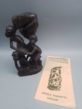 Afrikanische Figur,Skulptur,Figurengruppe,Kunst aus Afrika,Ebenholz