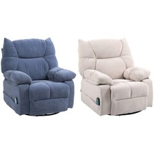 HOMCOM Relaxsessel mit Massagefunktion Elektrisch Fernsehsessel mit Wärmfunktion