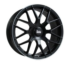 2x MAM GT1 8,5x19 ET45 MATT BLACK LIP POLISH Alufelge