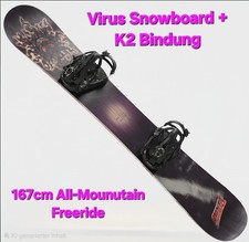 Snowboard 167cm + K2 Cinch CTL