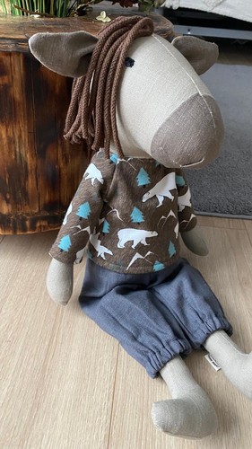 Handmade stofftier pferd - stofftier,