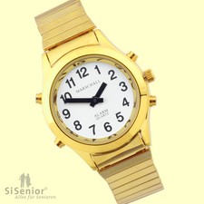 Sprechende Uhr Damen Armbanduhr Sprachausgabe Blindenuhr mit Sprache