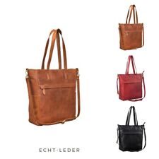 Shopper Damen Echt Leder Groß Ledertasche Umhängetasche Handtasche Vintage