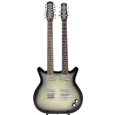 Danelectro Double Neck DB612-BBS mit Gigbag