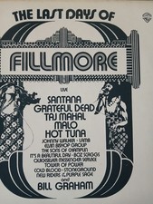 The Last Days Of Fillmore [3 LP Vinyl] Santana Tower of Power Grateful Dead Malo