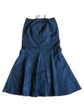 Vera Mont Faltenrock Damen Gr. 42 Blau Elegant Maxirock